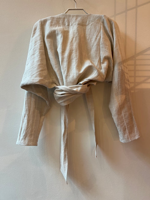 Linen Wrap Top